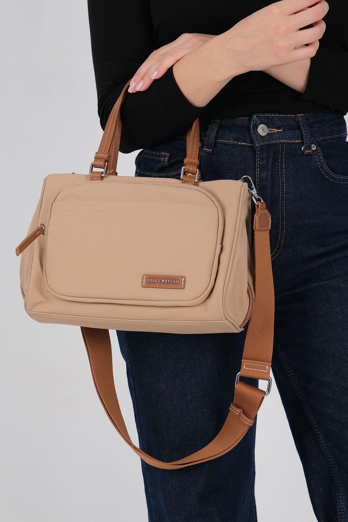 Silver & Polo SP1227 Kadın Omuz Çantası Nut-Taba