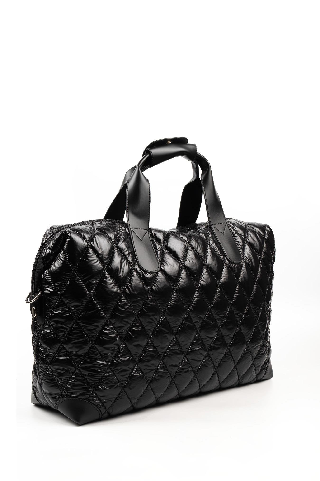 Silver & Polo Parlak Siyah SP1141 Kadın Seyahat Çantası