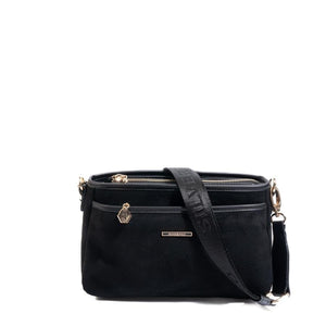 Silver & Polo SP1184 Kadın Çapraz Çanta Süet Siyah