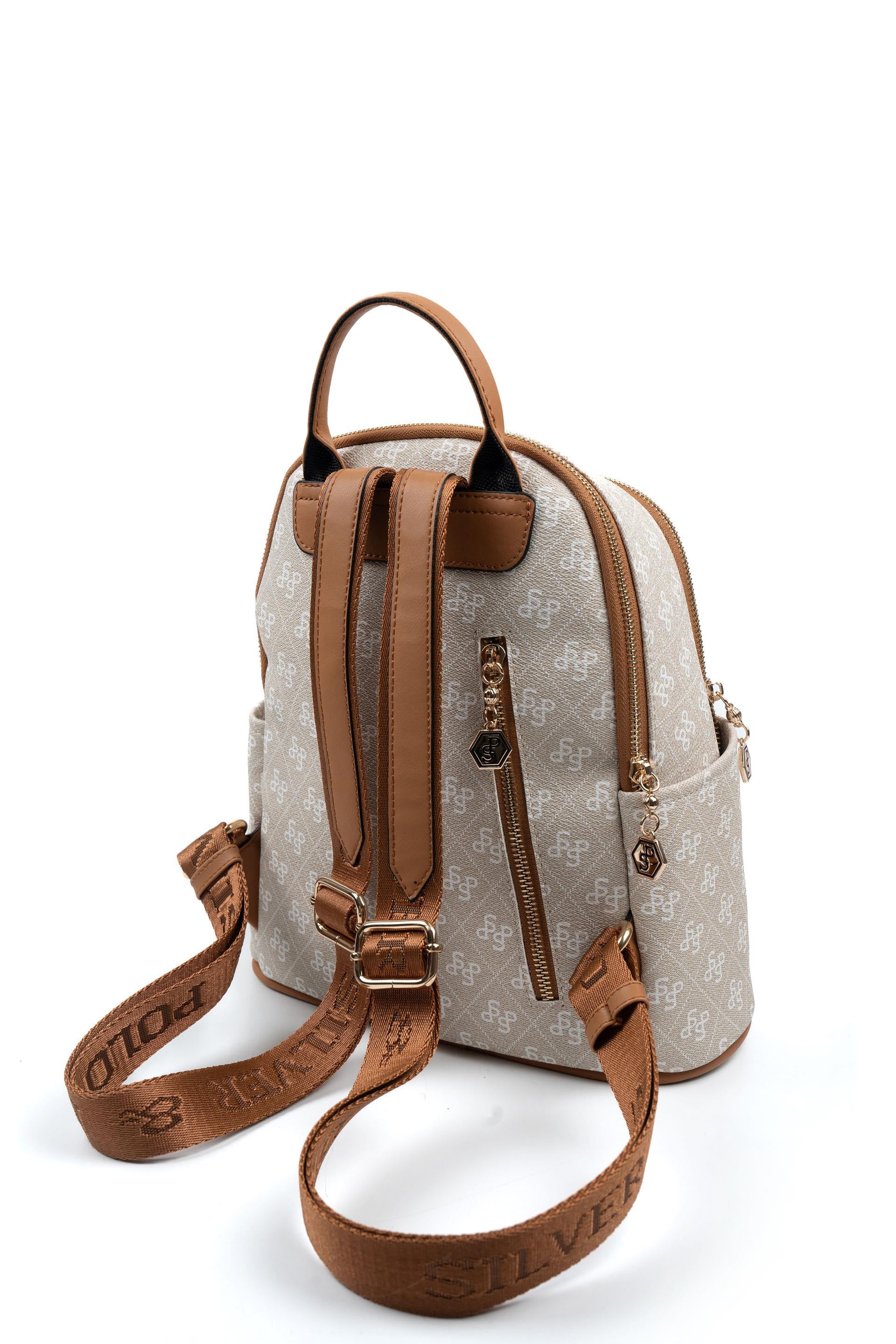 Silver & Polo Taş - Taba SP1161 Kadın Sırt Çantası