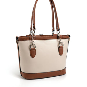 Silver & Polo Bej - Taba SP1155 Kadın El Çantası