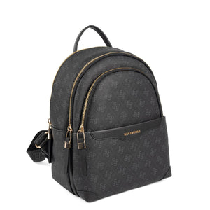 Silver & Polo SP1265 Kadın Sırt Çantası Monogram Siyah