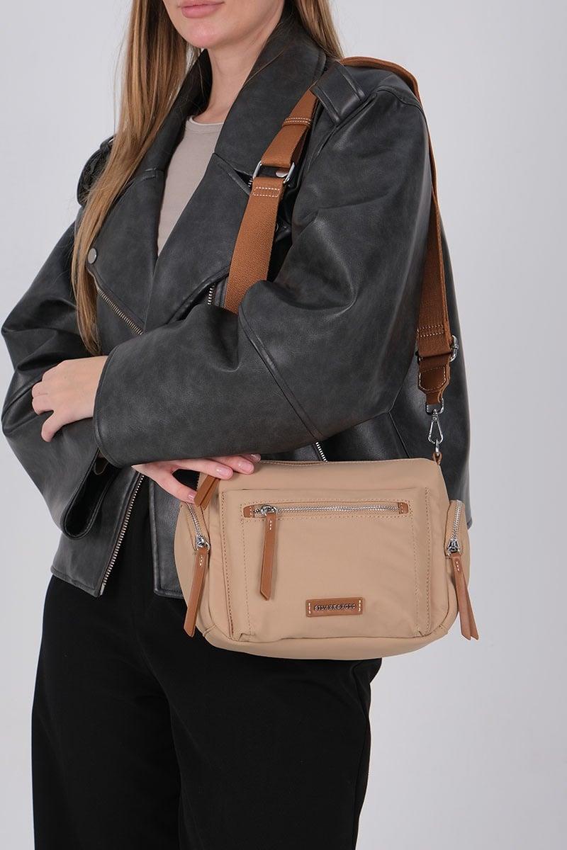 Silver & Polo SP1229 Kadın Çapraz Çanta Nut-Taba