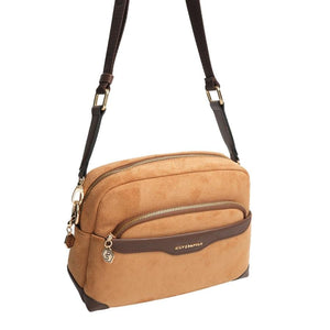 Silver & Polo SP1201 Kadın Çapraz Çanta Süet Taba-Kahve