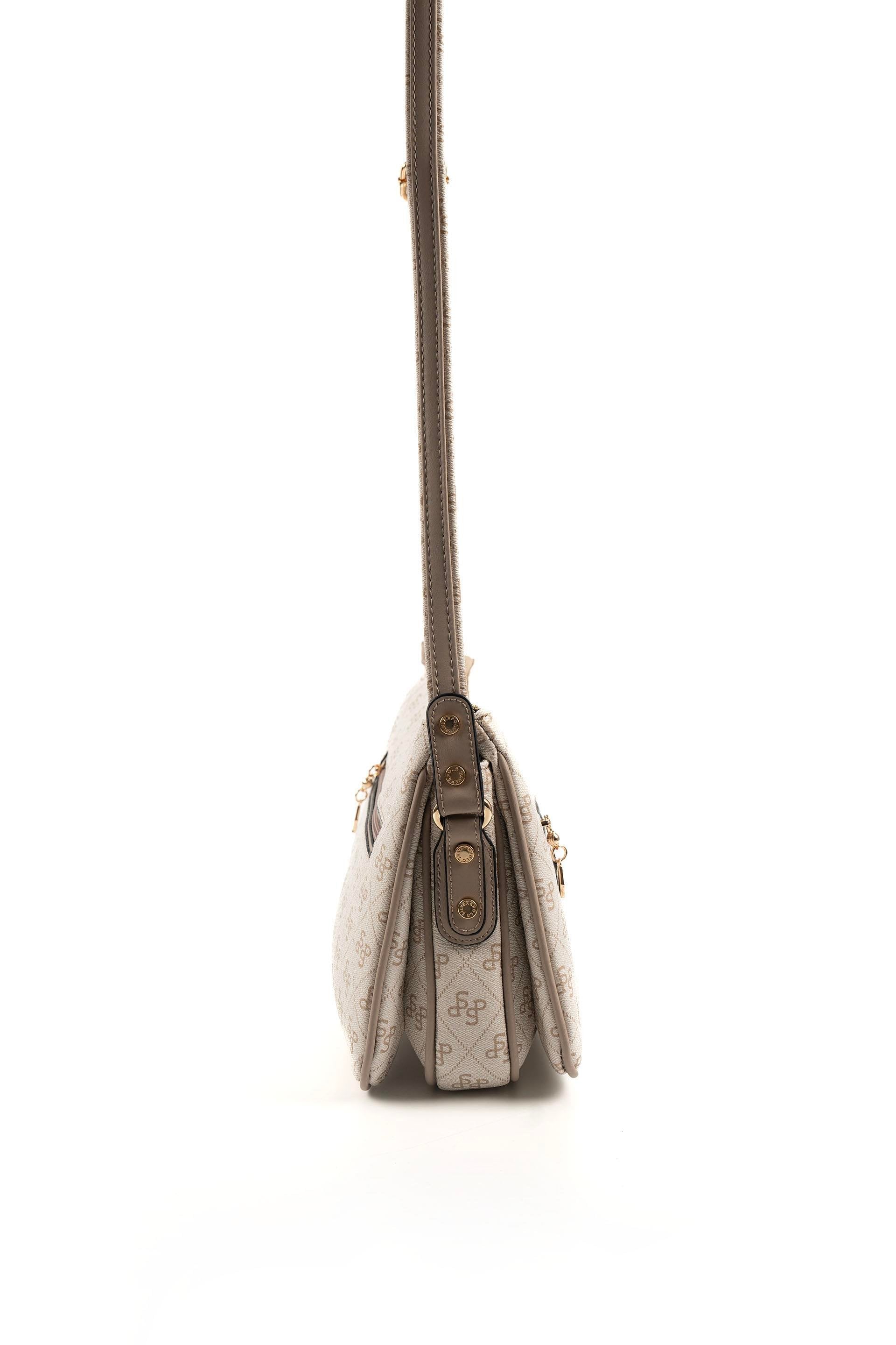 Silver & Polo Bej - Kum SP818 Kadın Çapraz Çanta