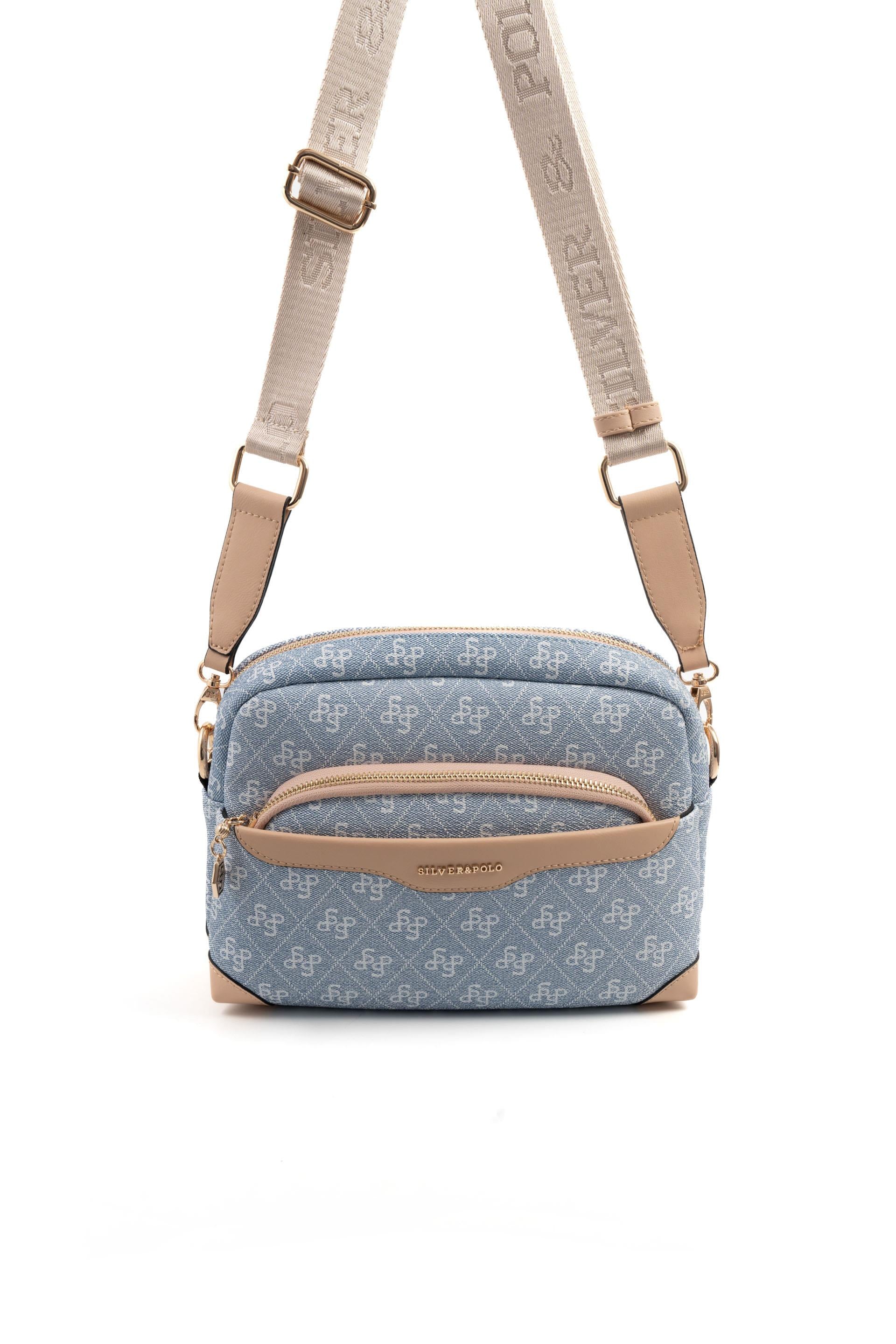 Silver & Polo Mavi - Ten SP1201 Kadın Çapraz Çanta