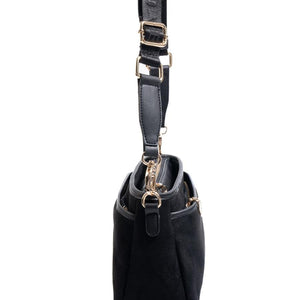 Silver & Polo SP1184 Kadın Çapraz Çanta Süet Siyah