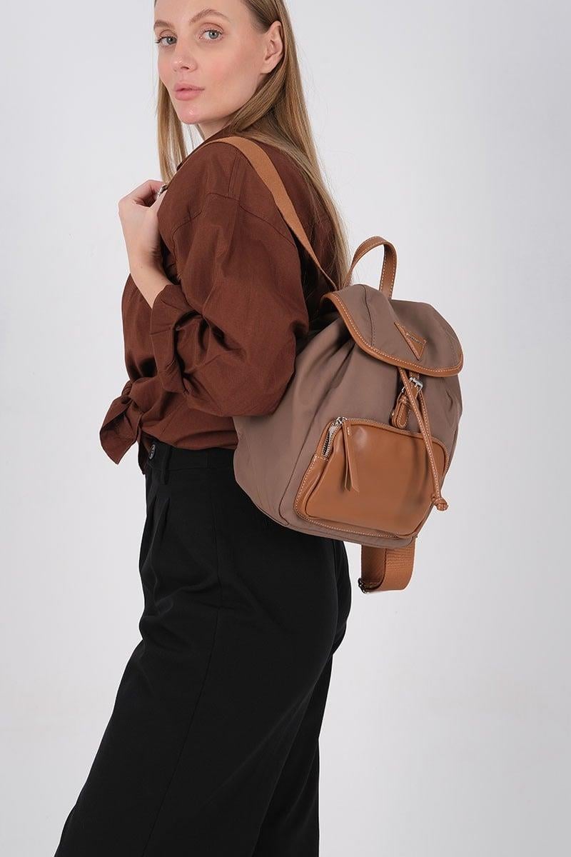 Silver & Polo SP1231 Kadın Sırt Çantası Kahve-Taba