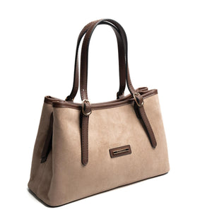 Silver & Polo SP1252 Kadın El Çantası Süet Vizon-Kahve