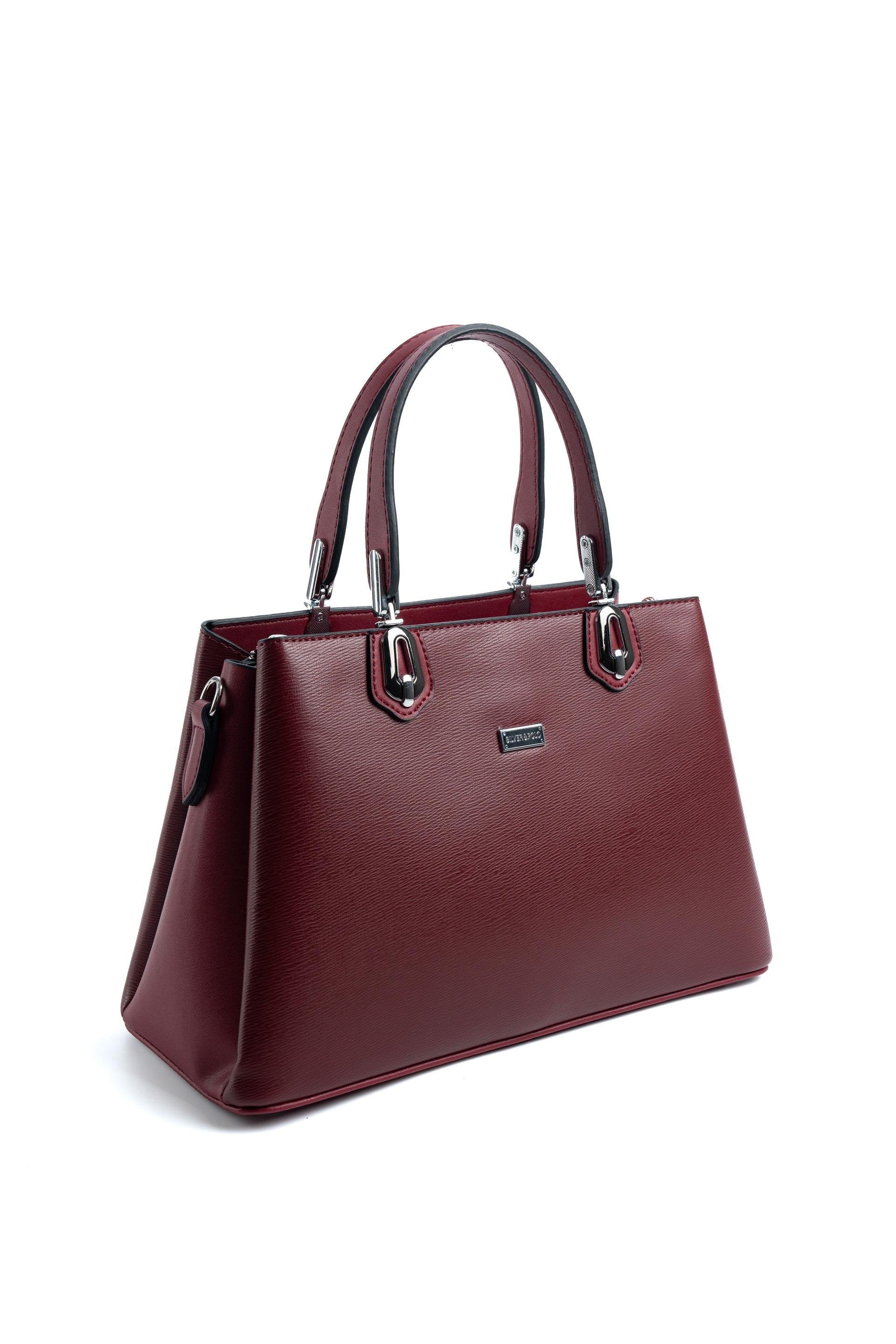 Silver & Polo Bordo SP1253 Kadın El Çantası
