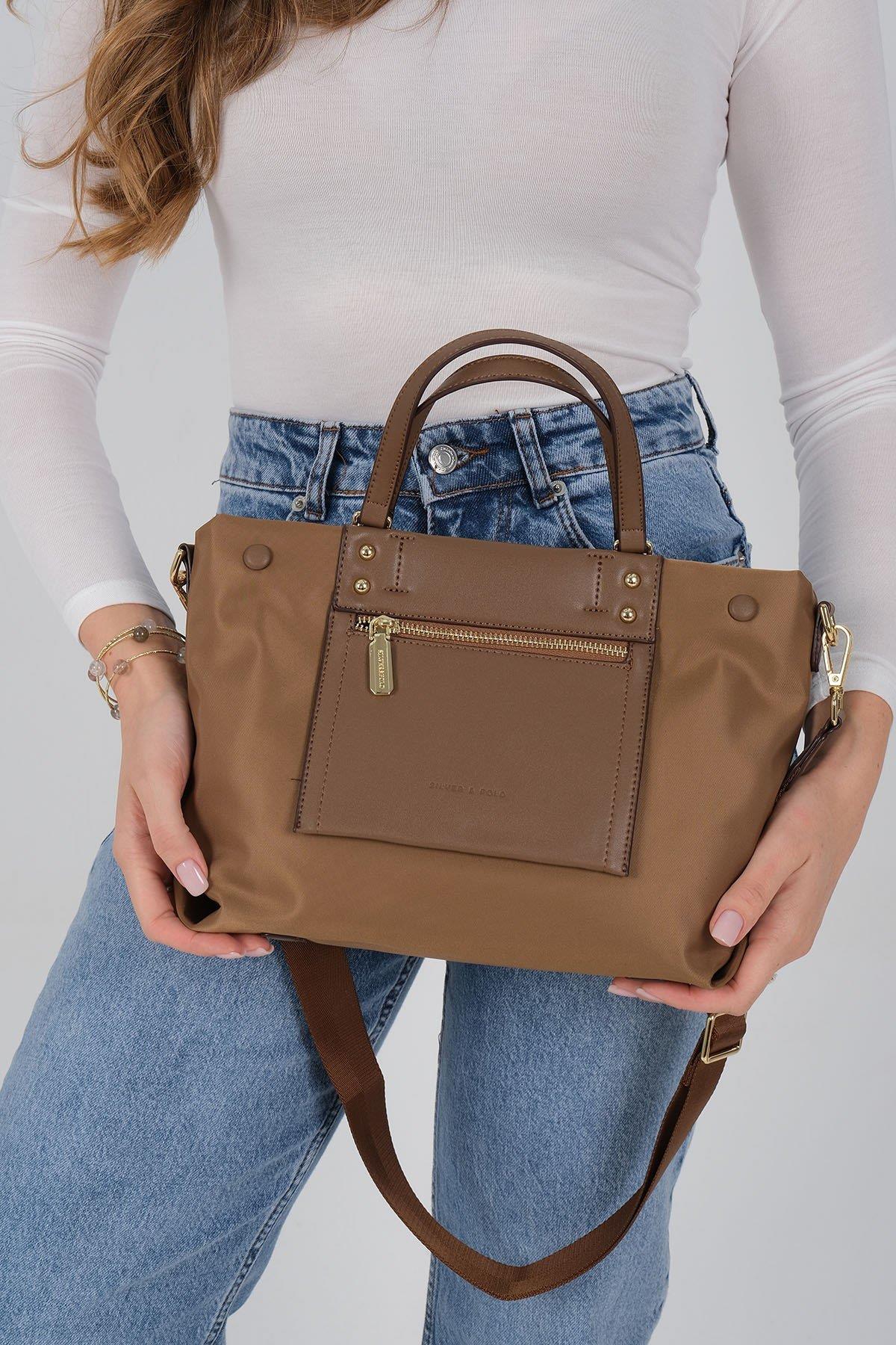 Silver & Polo SP1213 Kadın El Çantası Tütün-Kahve