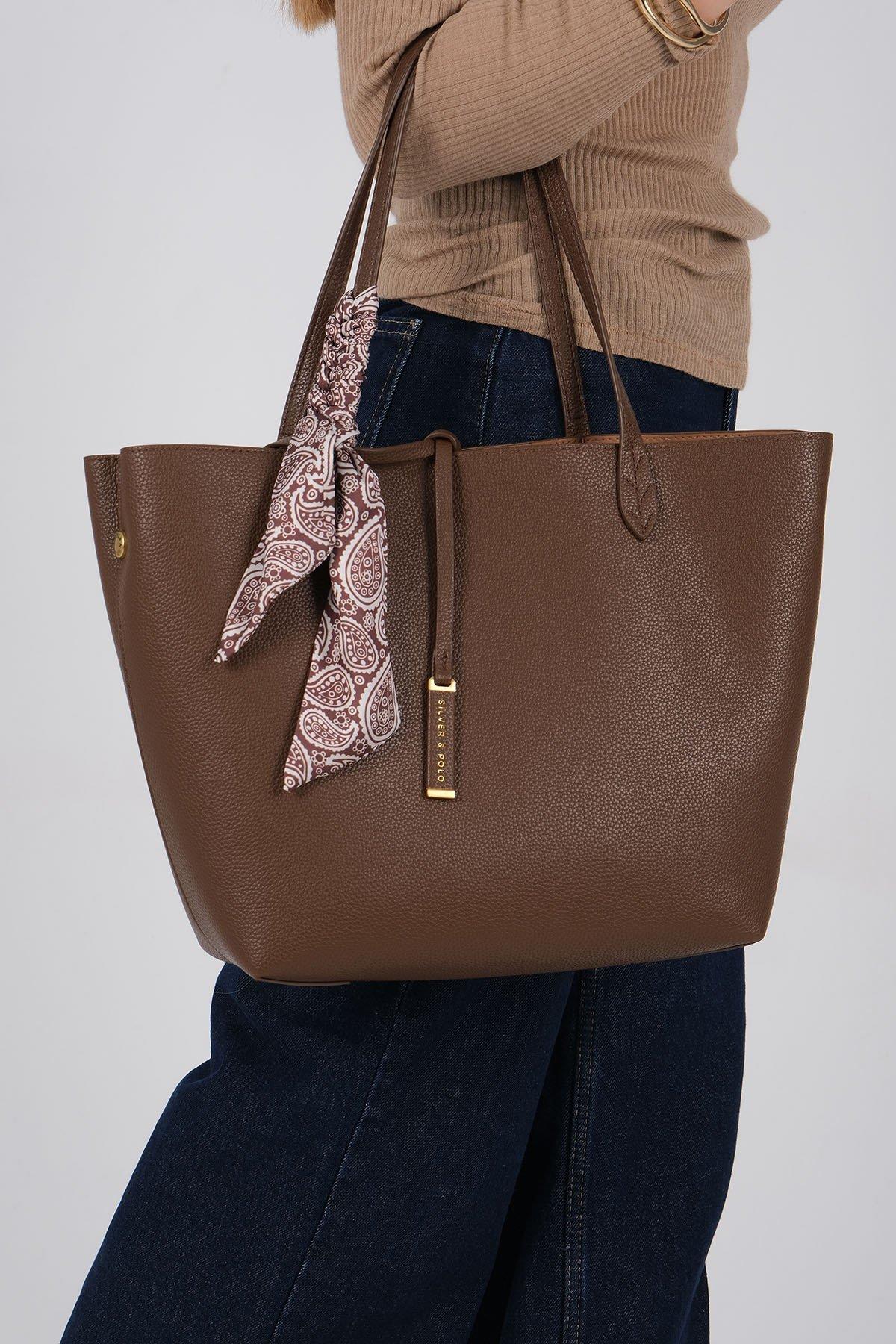 Silver & Polo SP1247 Kadın Omuz Çantası Kahve