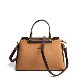 Silver & Polo SP913 Kadın El Çantası Süet Taba-Kahve