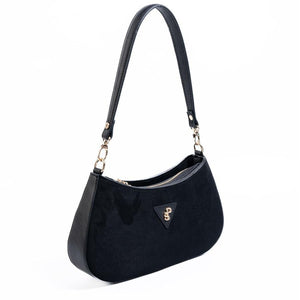 Silver & Polo SP1251 Kadın Omuz Çantası Süet Siyah