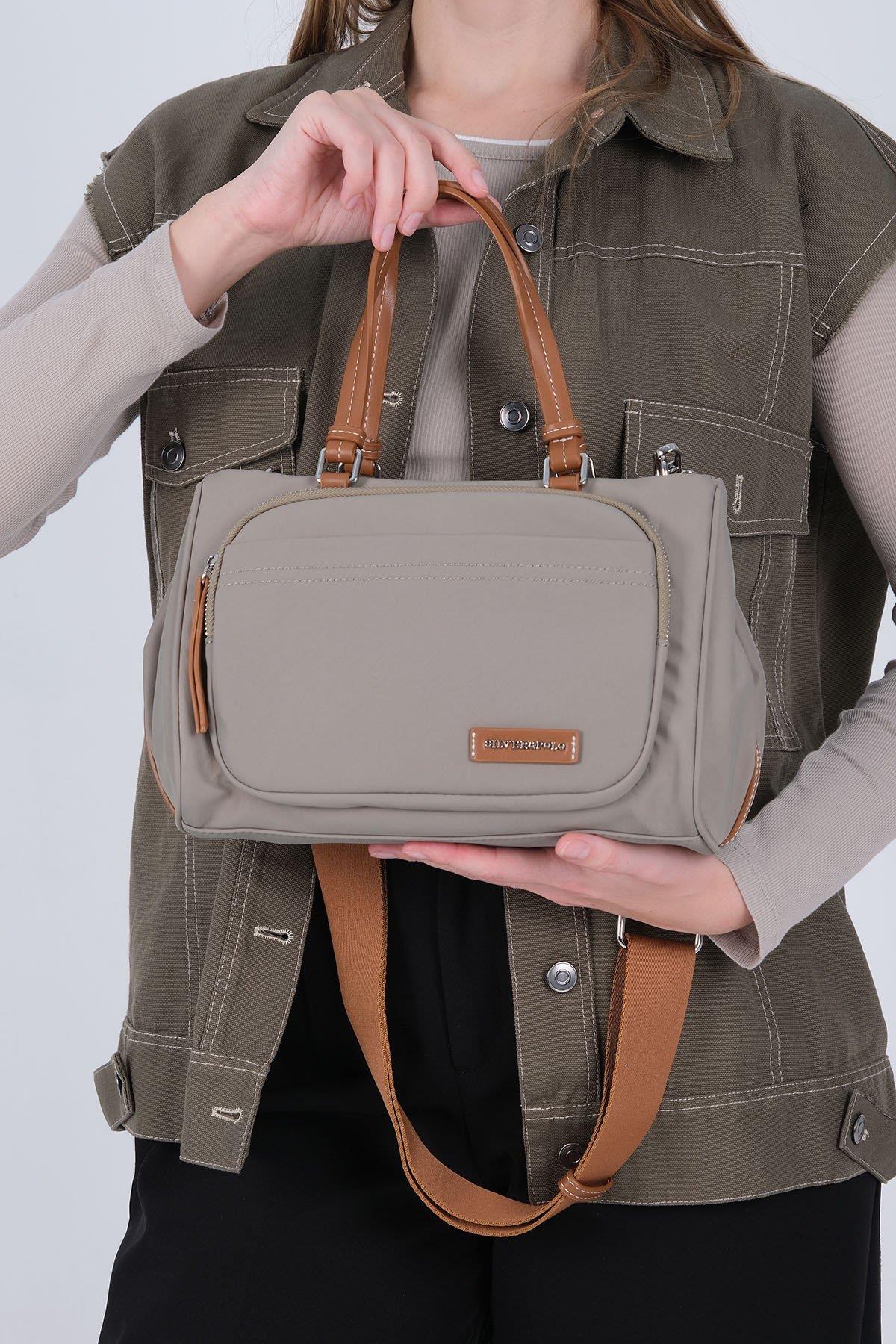 Silver & Polo SP1227 Kadın Omuz Çantası Yeşil-Taba