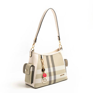 Silver & Polo A.Yeşil - Kemik SP1183 Kadın Omuz Çantası