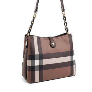 Silver & Polo Koyu Kahve SP974 Kadın Omuz Çantası