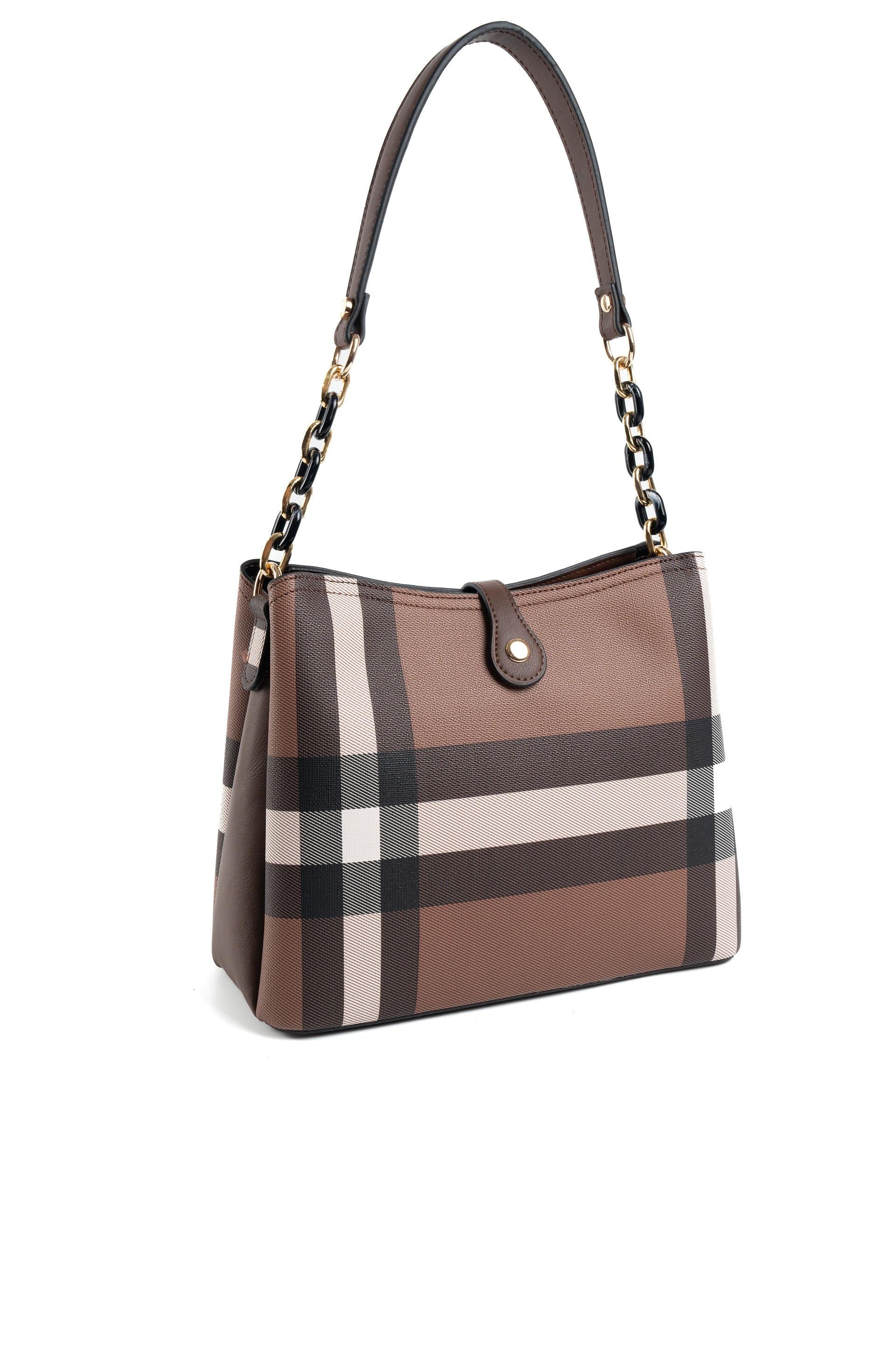 Silver & Polo Koyu Kahve SP974 Kadın Omuz Çantası