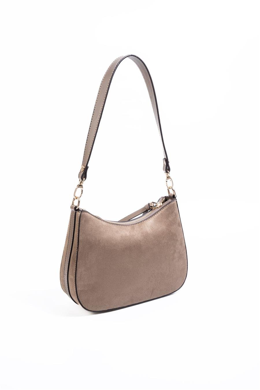 Silver & Polo SP1259 Kadın Omuz Çantası Süet Vizon