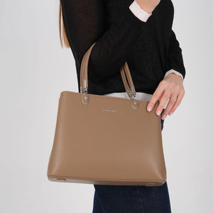 Silver & Polo SP1234 Kadın El Çantası Bej