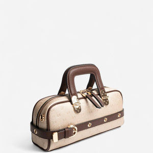 Silver & Polo SP1258 Kadın El Çantası Logolu Nut-Kahve