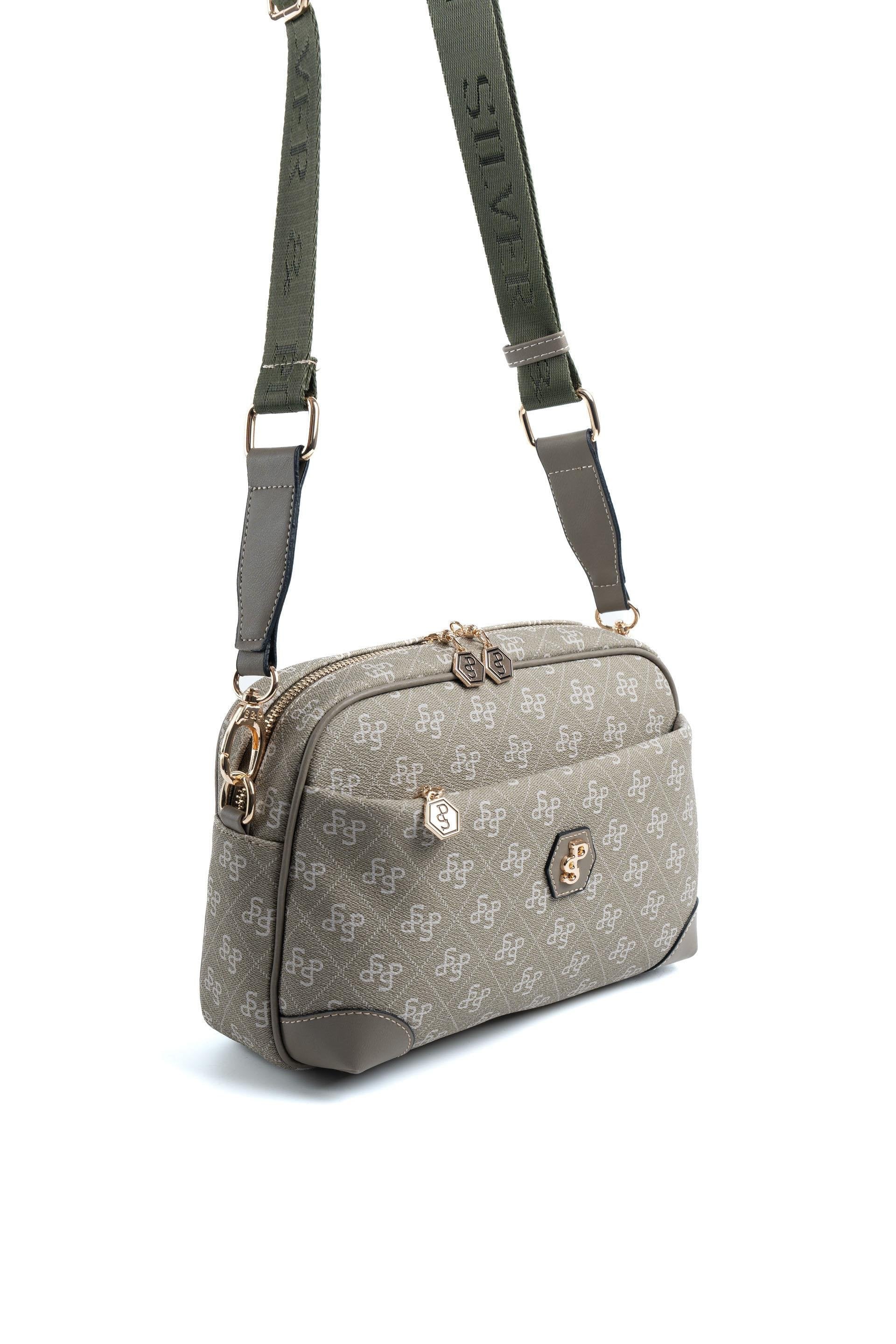 Silver & Polo Yeşil SP1094 Kadın Çapraz Çanta