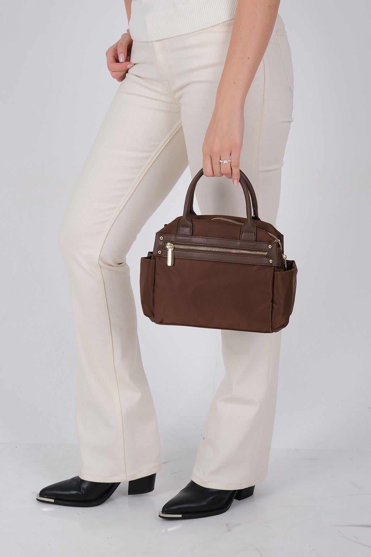 Silver & Polo SP1219 Kadın El Çantası Kahve