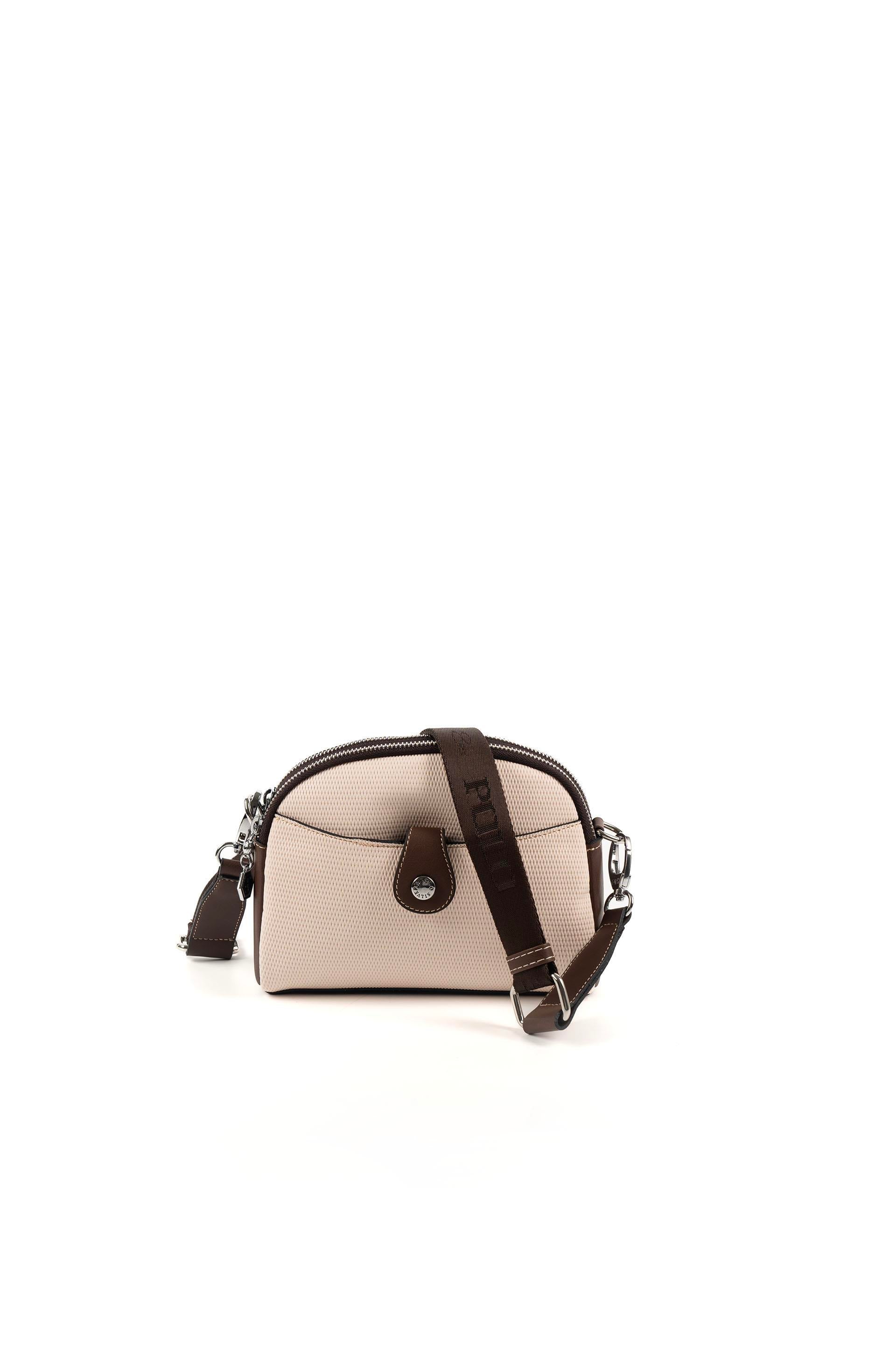 Silver & Polo Bej - Kahve SP1144 Kadın Çapraz Çanta