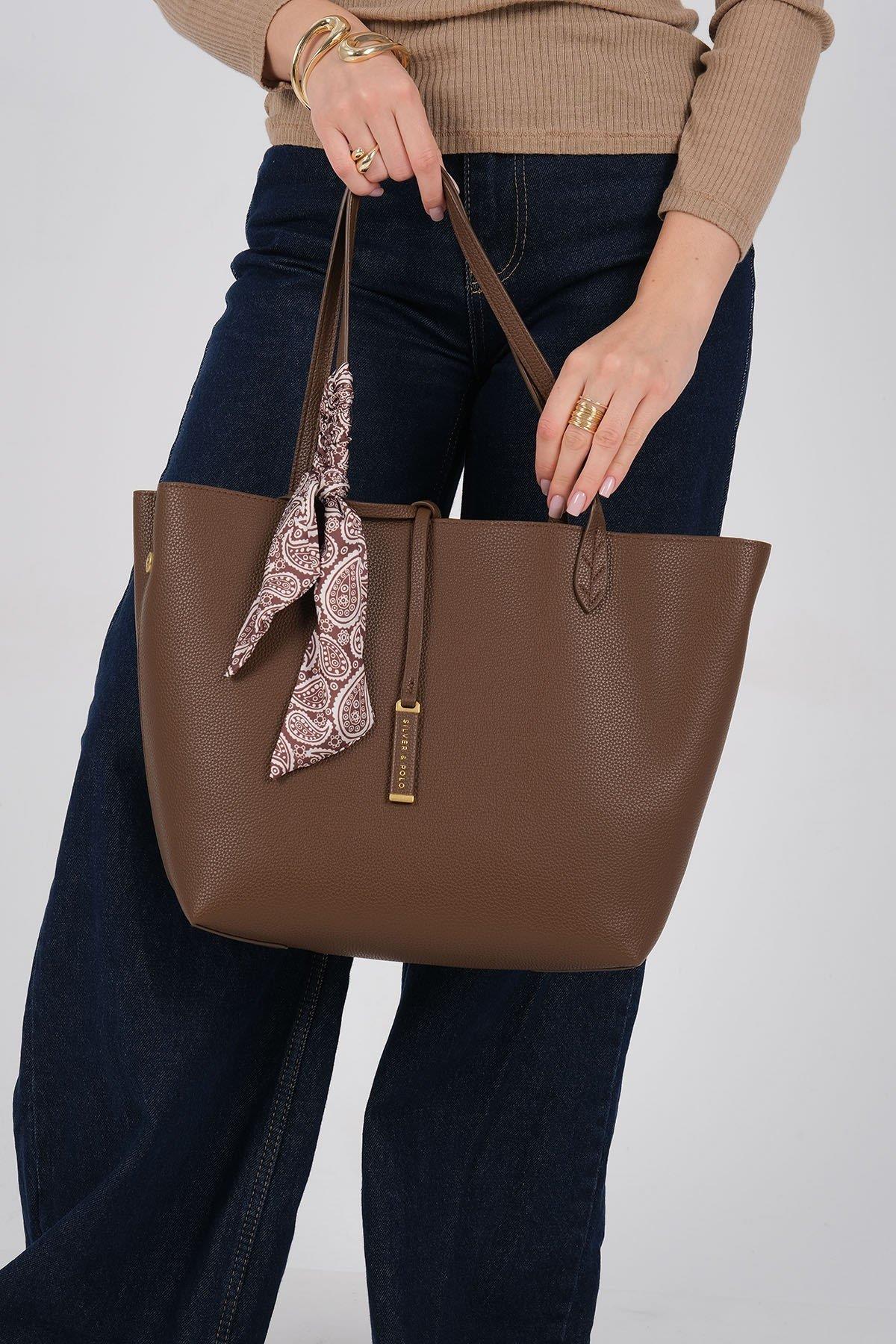 Silver & Polo SP1247 Kadın Omuz Çantası Kahve