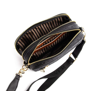 Silver & Polo Platin - Siyah SP1162 Kadın Çapraz Çanta