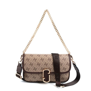 Silver & Polo Koyu Bej - Kahve SP1171 Kadın Omuz Çantası