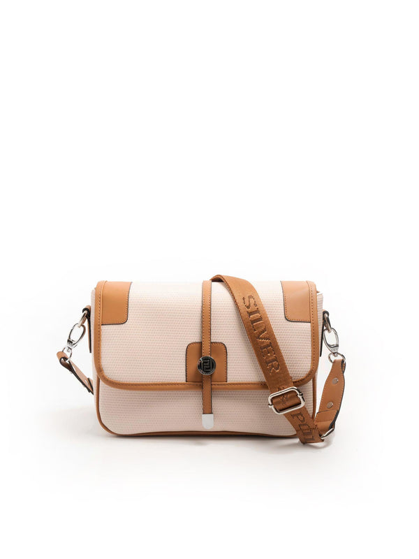 Silver & Polo Bej - A.Taba SP1182 Kadın Çapraz Çanta