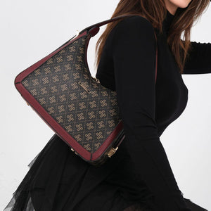 Silver & Polo Kahve Sarı - Bordo SP1187 Omuz Çantası