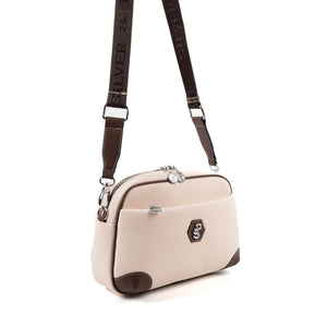 Silver & Polo Bej - Kahve SP1094 Kadın Çapraz Çanta