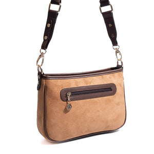 Silver & Polo SP1160 Kadın Çapraz Çanta Süet Taba-Kahve