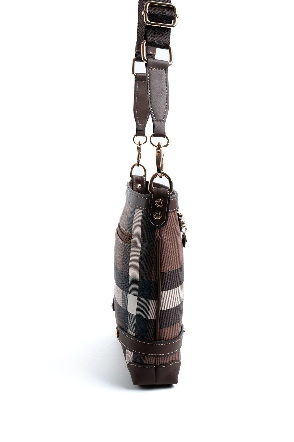 Silver & Polo Koyu Kahve SP1120 Kadın Çapraz Çanta