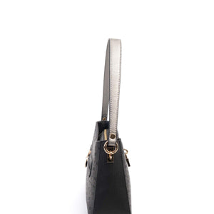 Silver & Polo Siyah - Platin SP1102 Kadın Omuz Çantası