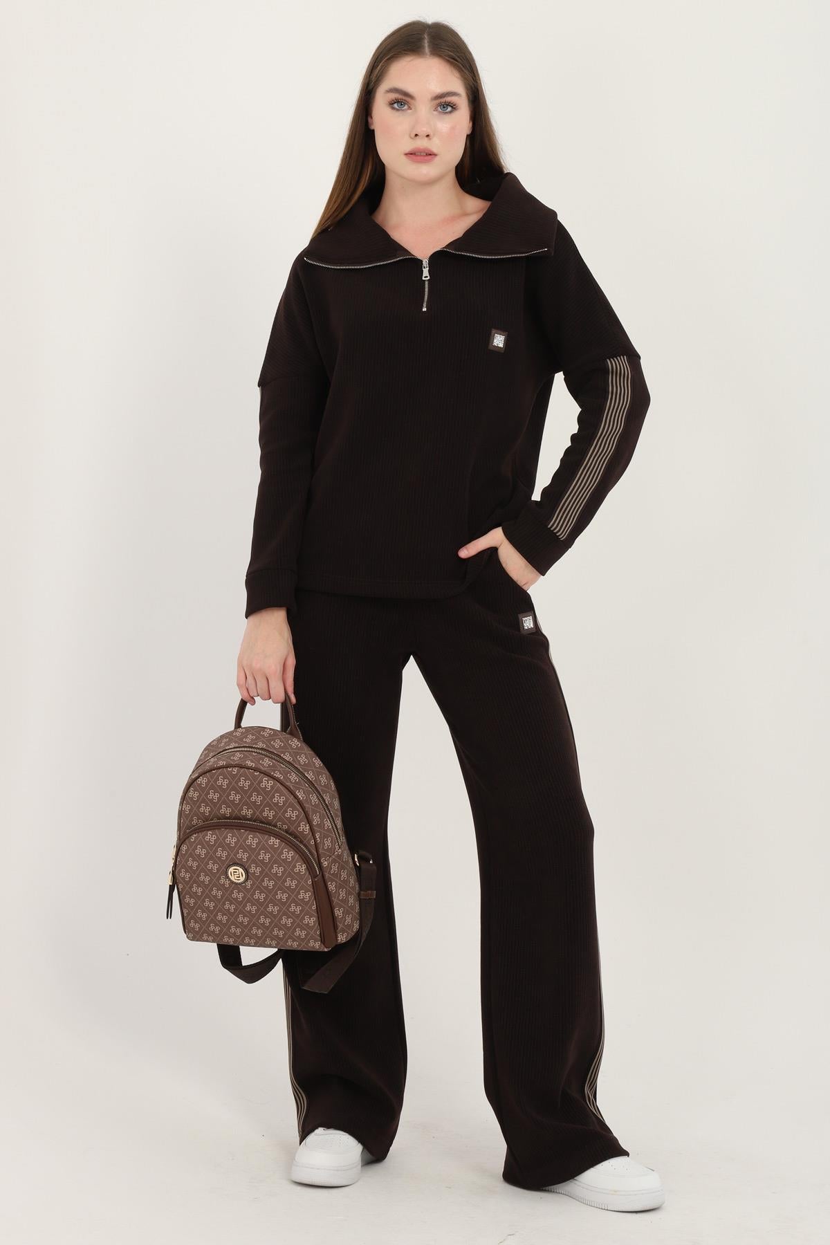 Silver & Polo Kahve SP1062 Kadın Sırt Çantası