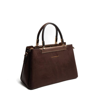 Silver & Polo SP913 Kadın El Çantası Süet Kahve