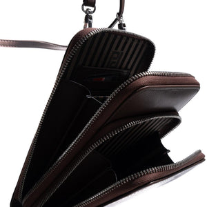 Silver & Polo SP1011 Kadın Telefon Çantası Düz Kahve