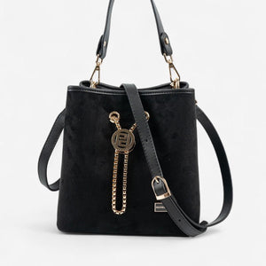 Silver & Polo SP967 Kadın Çapraz Çanta Süet Siyah