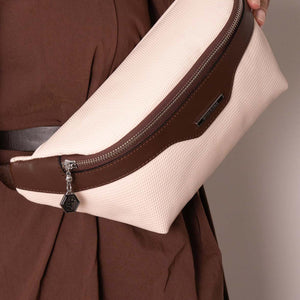 Silver & Polo Bej - Kahve SP1192 Kadın Bel Çantası