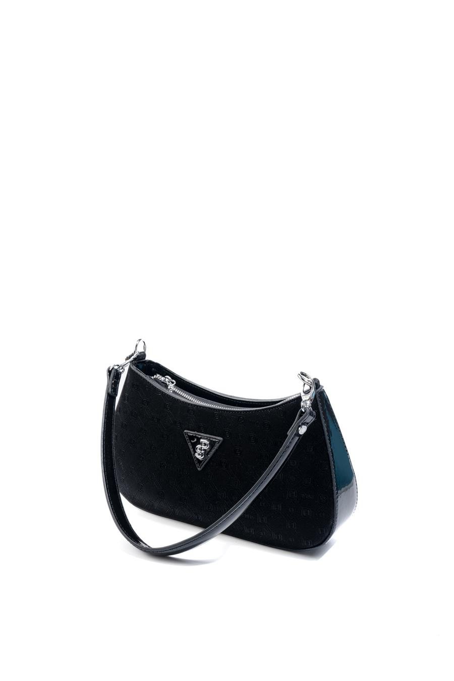 Silver & Polo SP1251 Kadın Omuz Çantası Fashion Siyah-Rugan Siyah