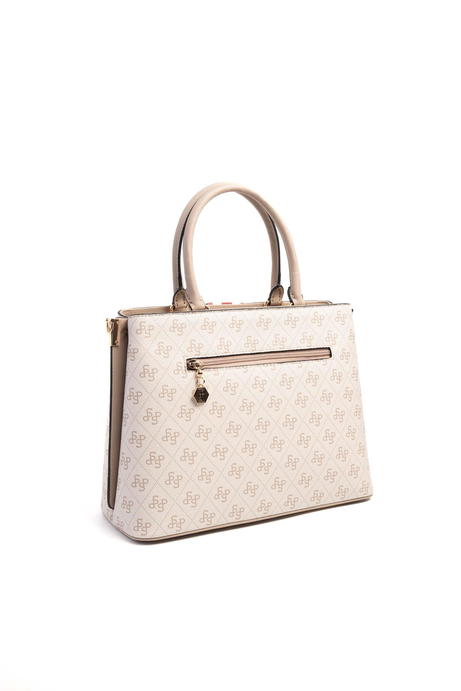 Silver & Polo Bej - Kum SP924 Kadın El Çantası