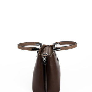 Silver & Polo SP987 Kadın El Çantası Düz Kahve-Vizon