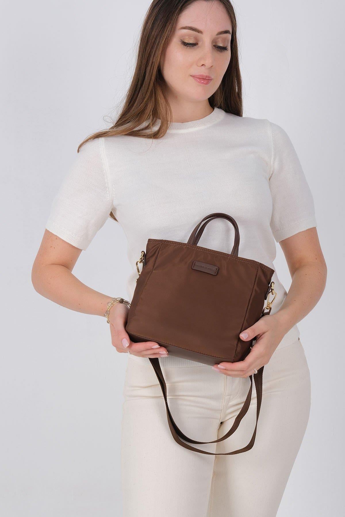 Silver & Polo SP1225 Kadın El Çantası Kahve