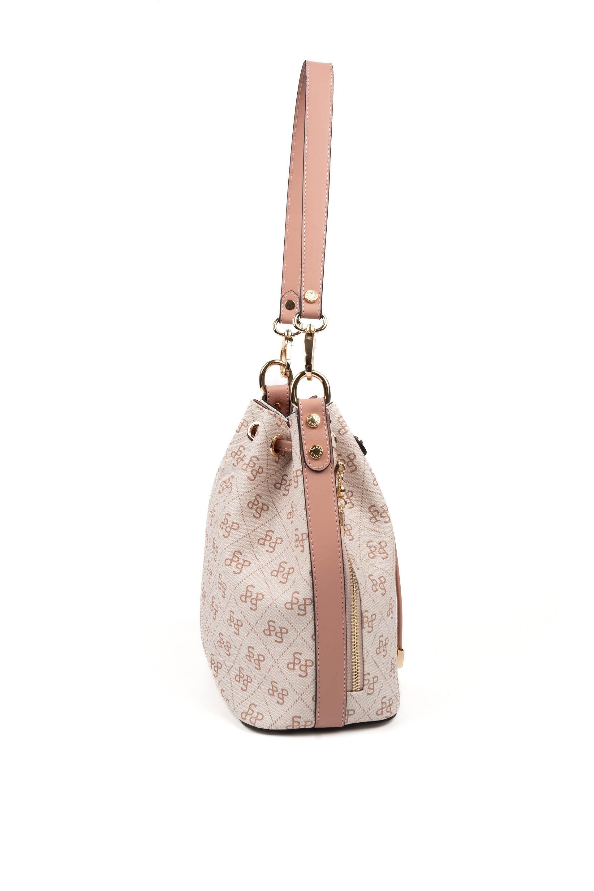 Silver & Polo Pembe - Somon SP1137 Kadın Omuz Çantası