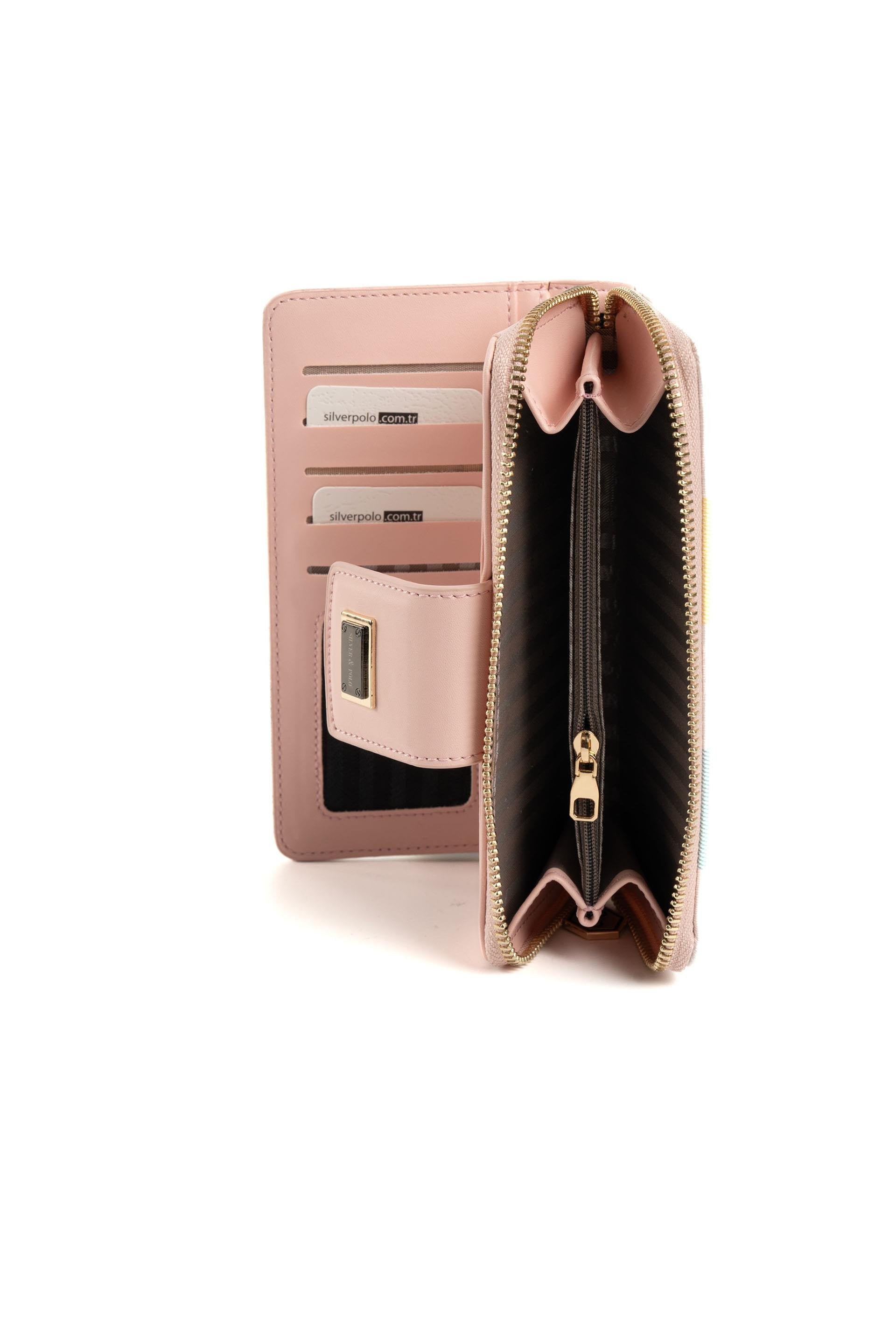 Silver & Polo Lila - Pembe SP928 Kadın Cüzdan & Kartlık