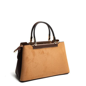 Silver & Polo SP913 Kadın El Çantası Süet Taba-Kahve