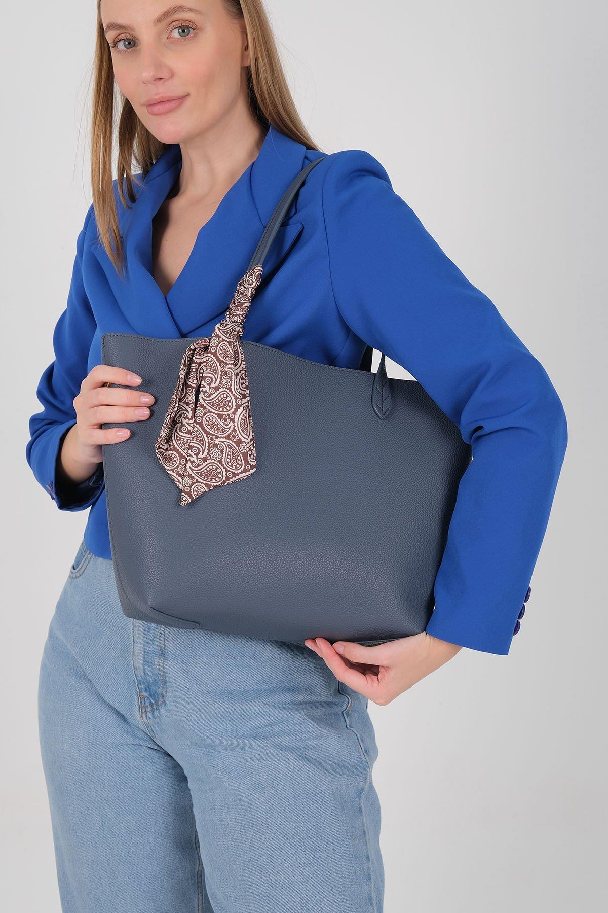 Silver & Polo SP1247 Kadın Omuz Çantası Mavi